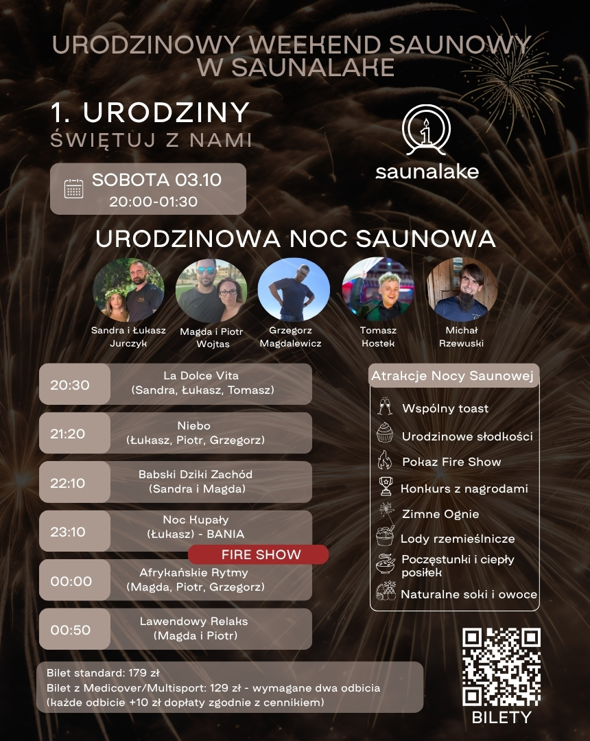 1 Urodzinowa Noc Saunowa - 3 października 2026