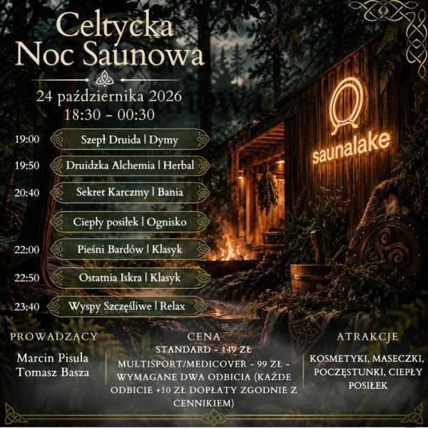 Celtycka Noc Saunowa - 24 października 2026